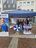 Der komplette Stand der Lebenshilfe mit Pavillion und Mitarbeitern.